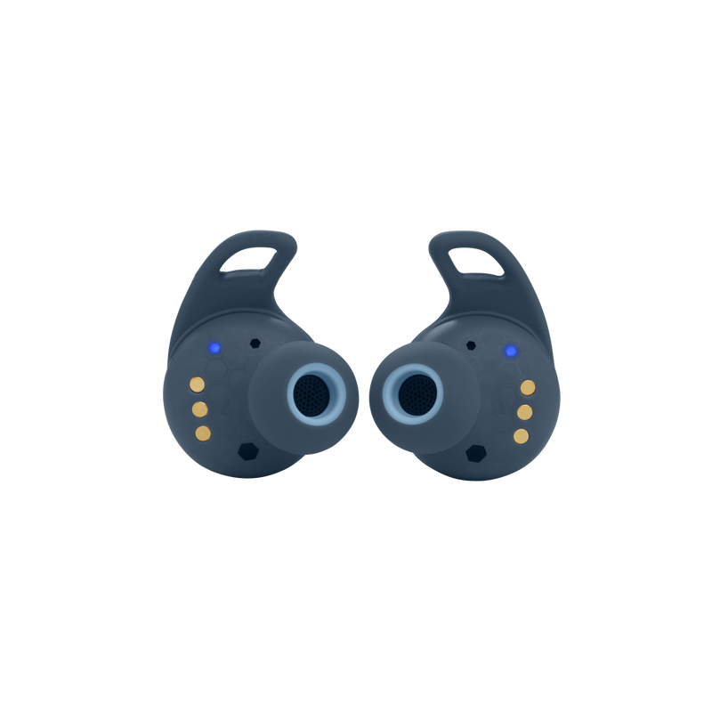JBL Reflect Flow Pro - Blue - Waterproof true wireless Noise Cancelling active sport earbuds - Back image number null
